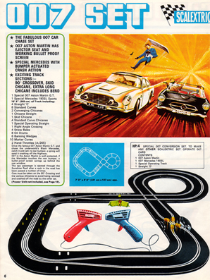 james bond race car set